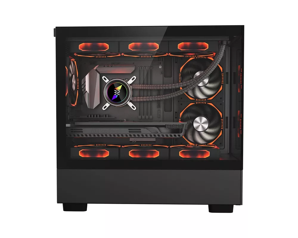 Кутия 1stPlayer mATX - MIKU Mi5 Black 4