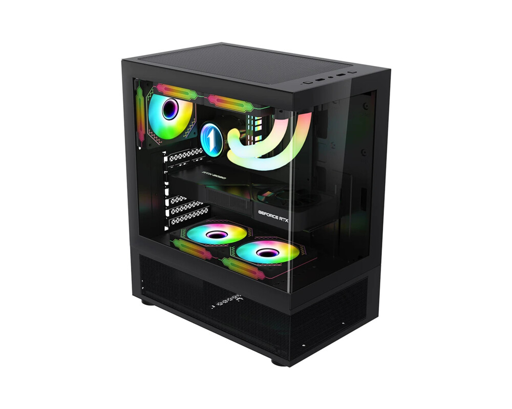 Кутия 1stPlayer ATX - MIKU Mi7-A Black - Rever... 2