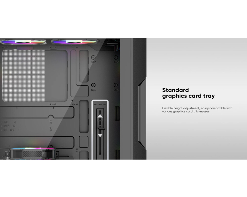 Кутия 1stPlayer ATX - TRILOBITE T7-P - 4 fans... 8