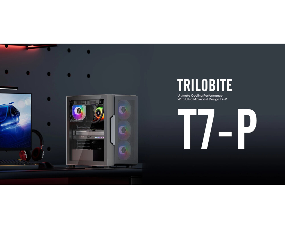 Кутия 1stPlayer ATX - TRILOBITE T7-P - 4 fans... 7