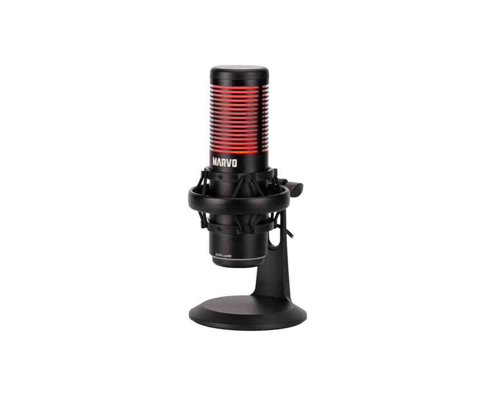 Микрофон Marvo Геймърски Gaming USB Microphone - Black 60 Black - MIC-07 - USB 2
