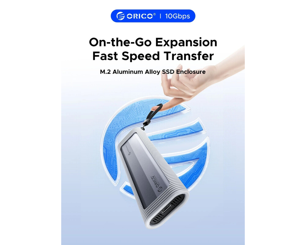 Аксесоар за съхранение Apacer външна кутия за диск Storage - Case - M.2 NVMe M-key 10 Gbps 3