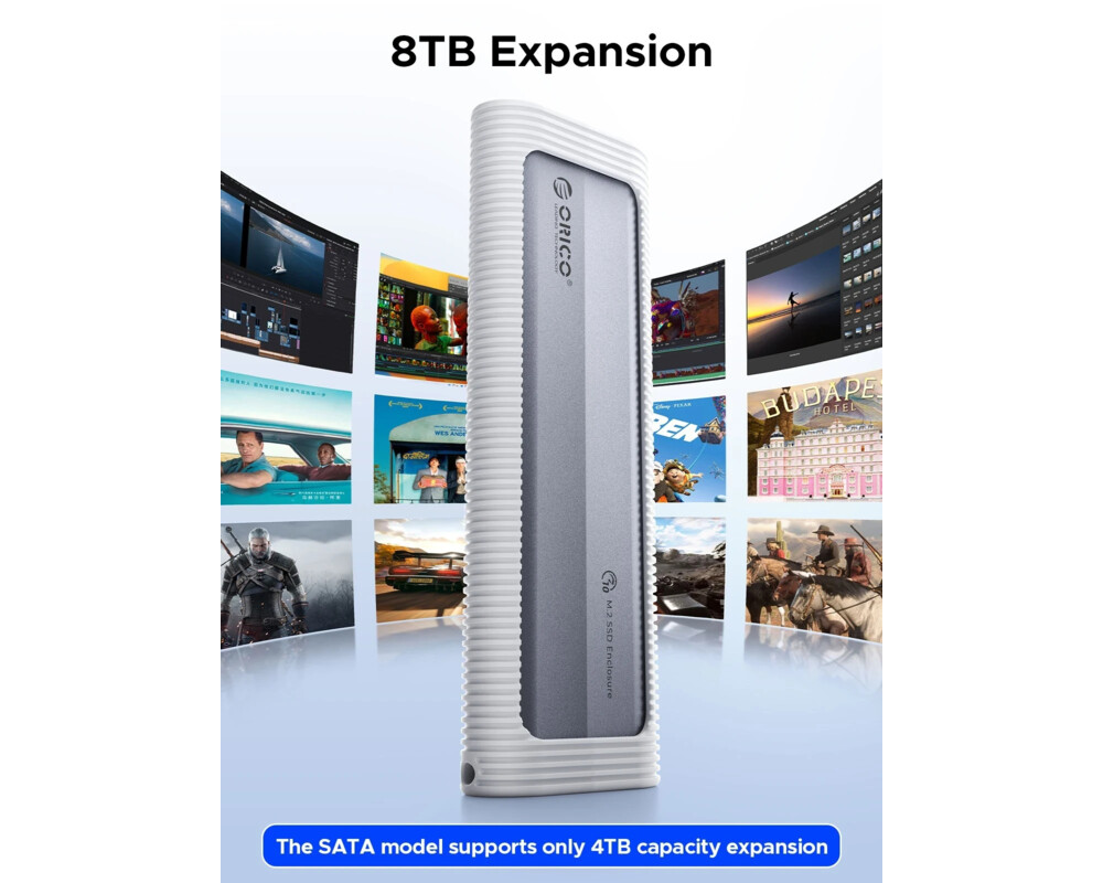 Аксесоар за съхранение Apacer външна кутия за диск Storage - Case - M.2 NVMe M-key 10 Gbps 7