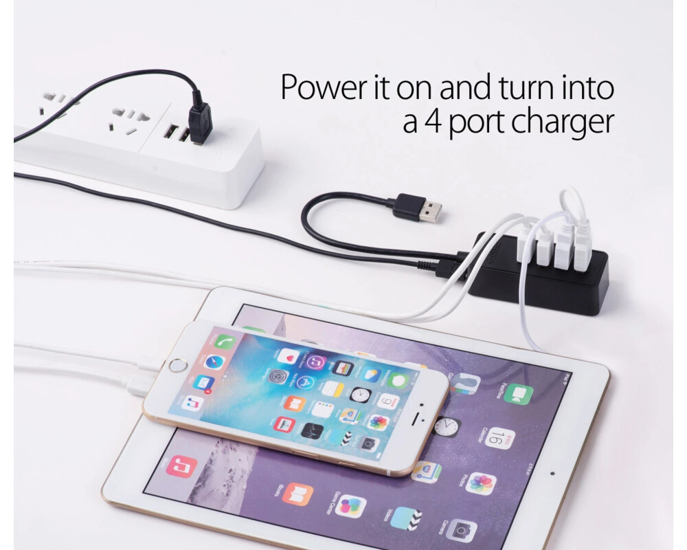 USB хъб Orico USB2.0 HUB 4 port - USB/Micro USB input 13