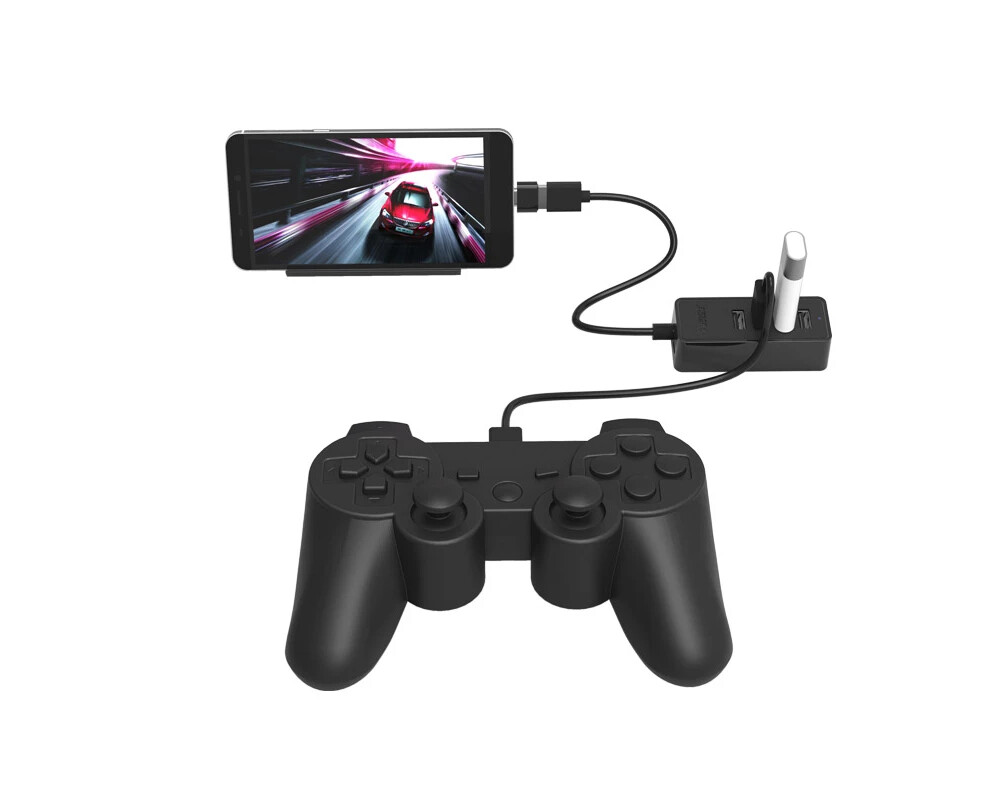 USB хъб Orico USB2.0 HUB 4 port - USB/Micro USB input 4