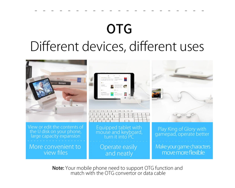 USB хъб Orico USB2.0 HUB 4 port - USB/Micro USB input 11