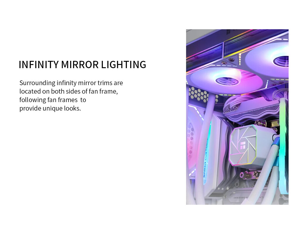 Вентилатор Thermalright 120mm - TL-M12W-S - Infinity Mirror aRGB Lighting 10