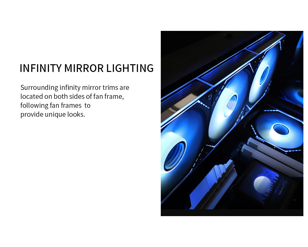 Вентилатор Thermalright 120mm - TL-M12-S - Infinity Mirror aRGB Lighting 10