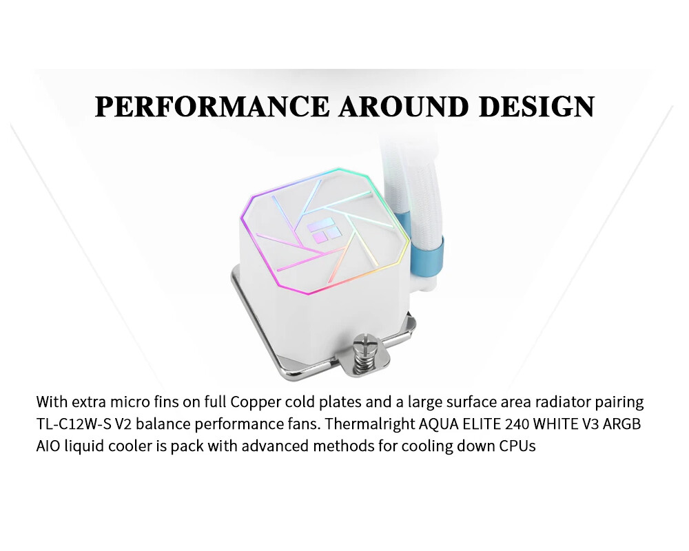 Охладител за процесор Thermalright Aqua Elite 240 White A-RGB... 10