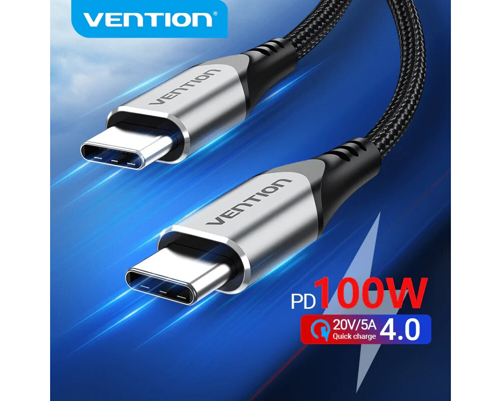 Кабел Vention Кабел USB 2.0 Type-C to Type-C -... 3