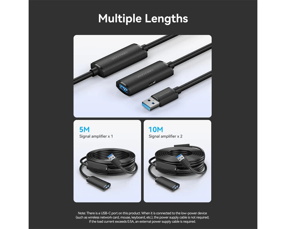 Кабел Vention Кабел удължение USB 3.0 AM / AF... 17