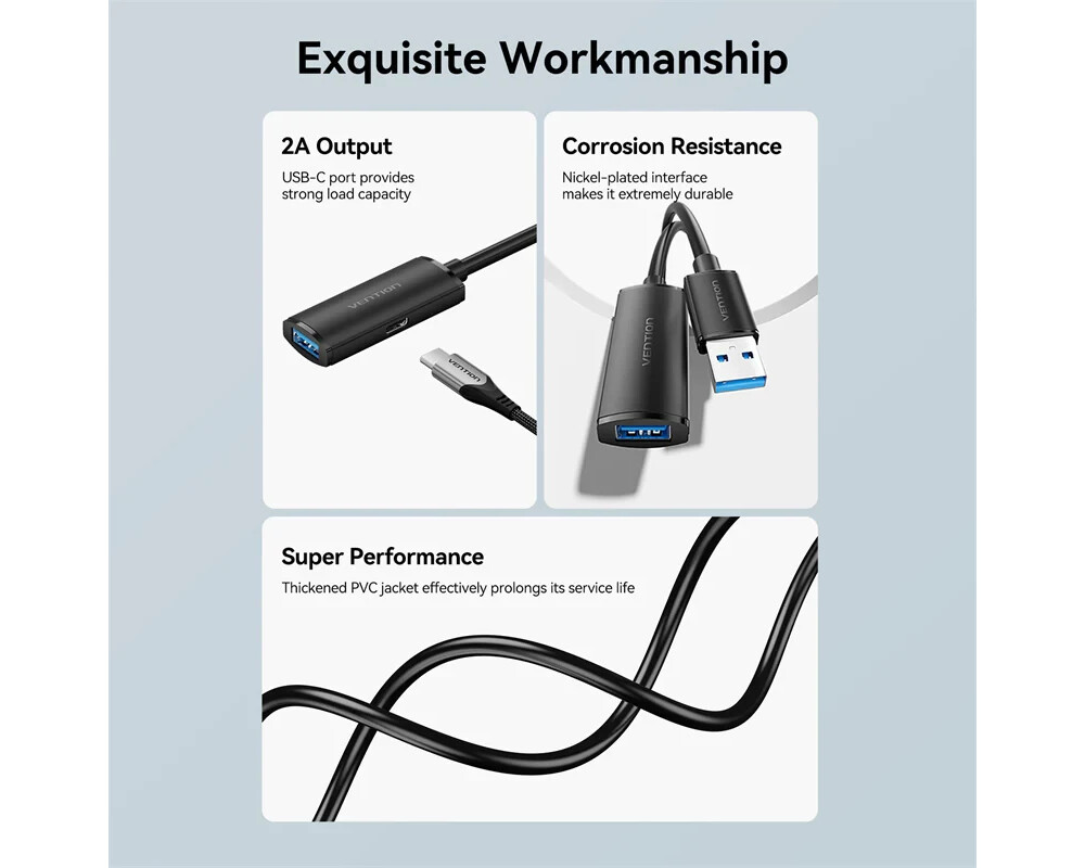 Кабел Vention Кабел удължение USB 3.0 AM / AF... 15