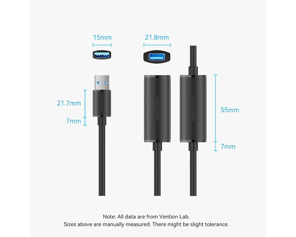 Кабел Vention Кабел удължение USB 3.0 AM / AF... 2