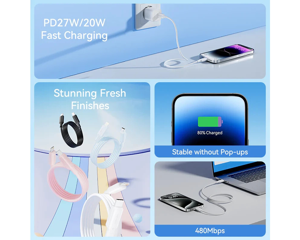 Кабел Vention кабел Cable USB 2.0 Type-C to Li... 3