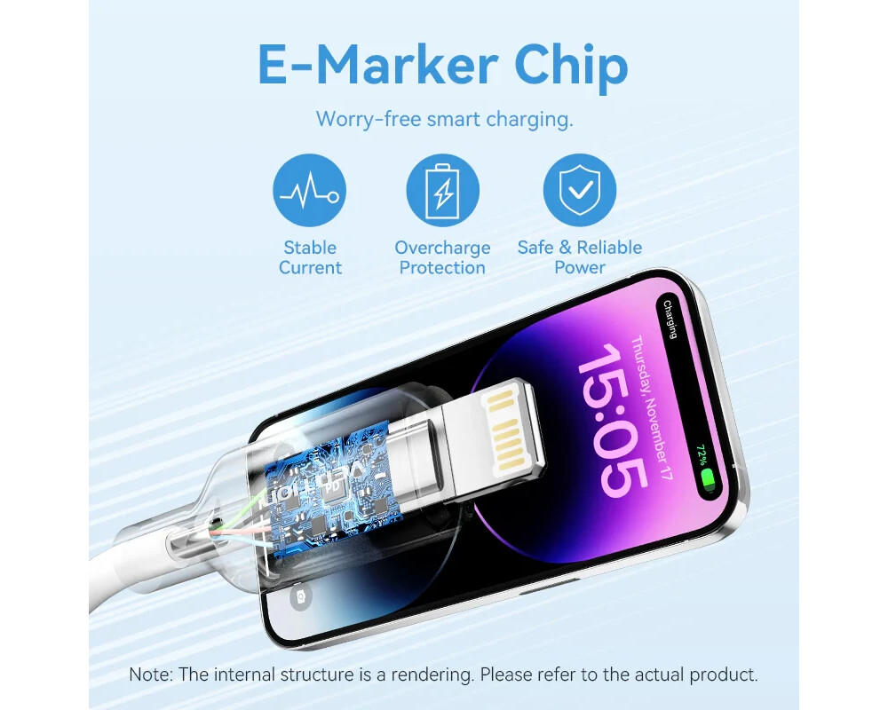 Кабел Vention кабел Cable USB 2.0 Type-C to Li... 7
