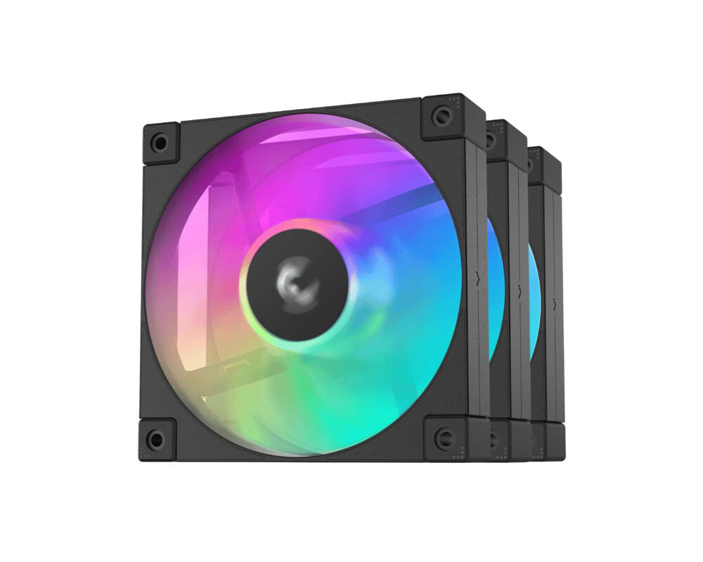 Вентилатор DeepCool Комплект вентилатори Pack 3-in-1 3x120mm - FD12 Black 11