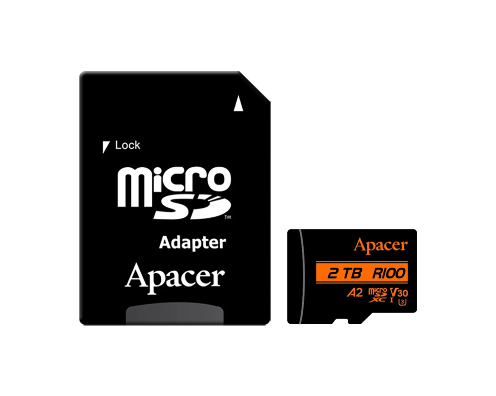 Флаш карта Apacer microSDXC 256GB UHS-I U3 V30 A2 Class 10 2