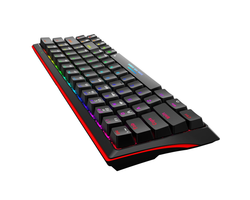 Клавиатура Marvo безжична механична геймърска клавиатура Wireless Gaming Mechanical keyboard Hecate 61WR Black - KG962W-R - Bluetooth 5.0 5