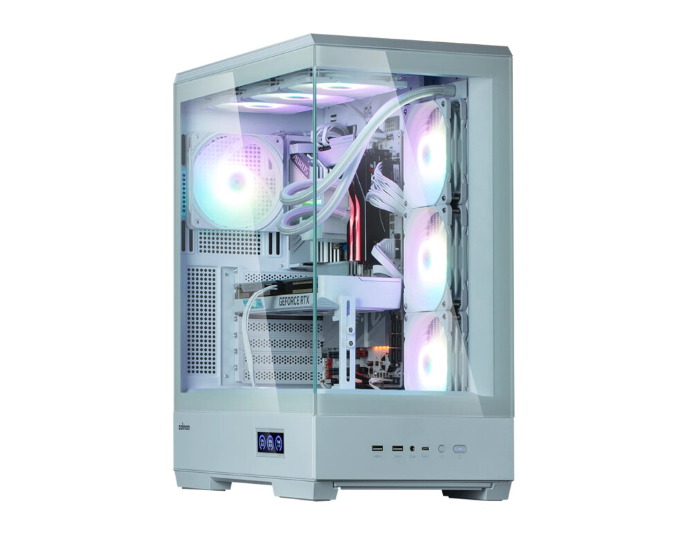 Кутия Zalman ATX - P50 DS White - Digital Display 9
