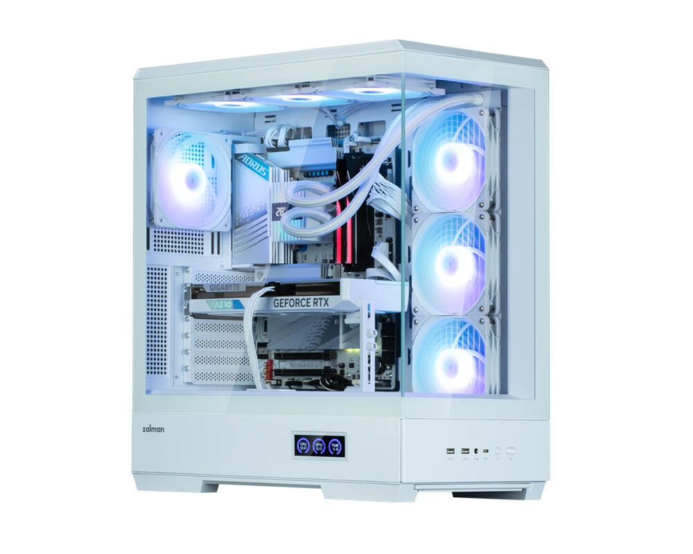 Кутия Zalman ATX - P50 DS White - Digital Display 5