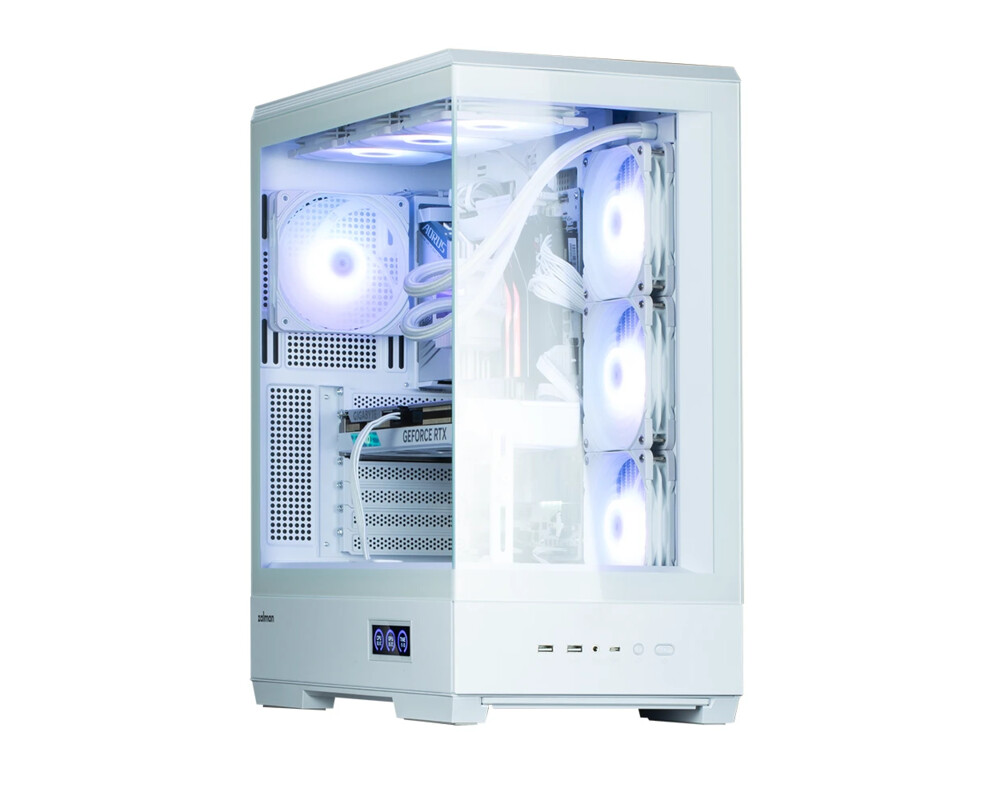 Кутия Zalman ATX - P50 DS White - Digital Display 8