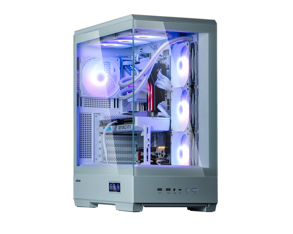 Кутия Zalman ATX - P50 DS White - Digital Display 7