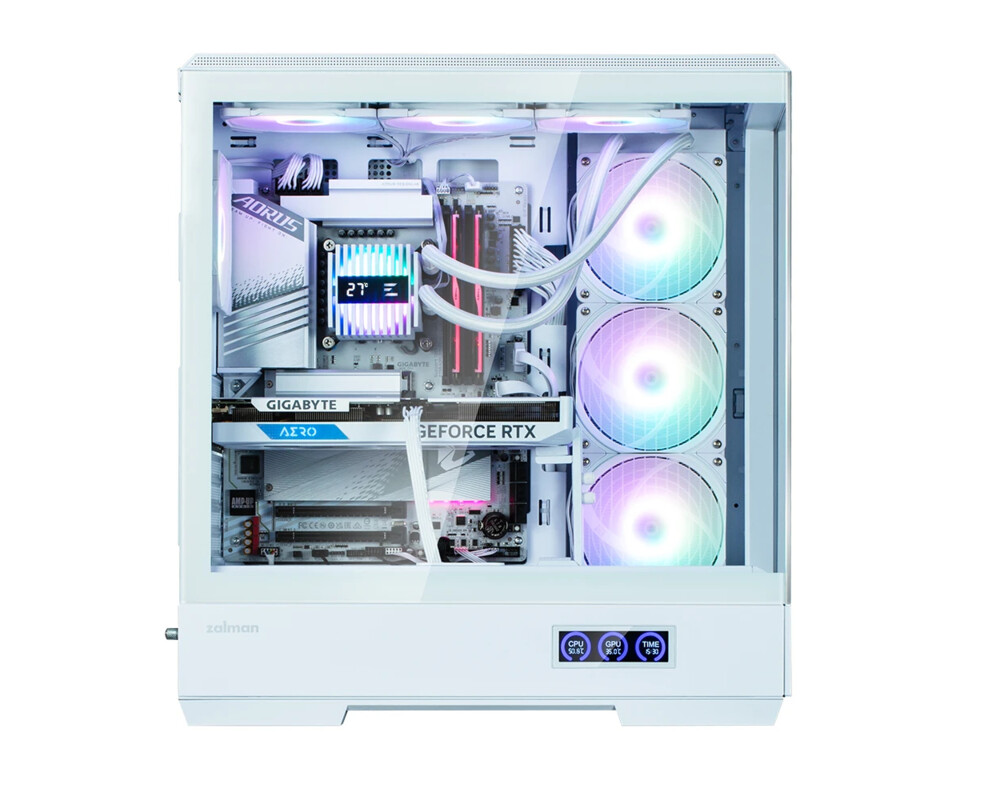 Кутия Zalman ATX - P50 DS White - Digital Display 6