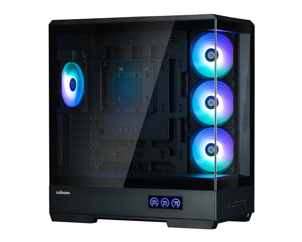 Кутия Zalman ATX - P50 DS Black - Digital Display 4