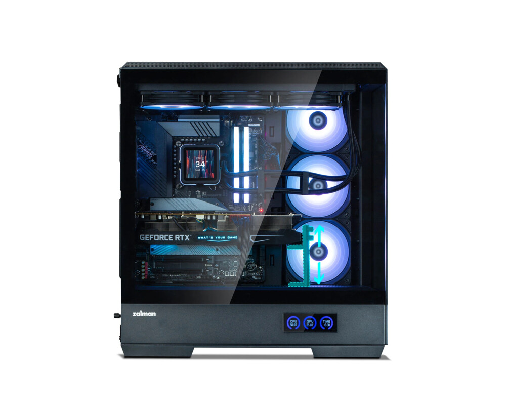 Кутия Zalman ATX - P50 DS Black - Digital Display 17