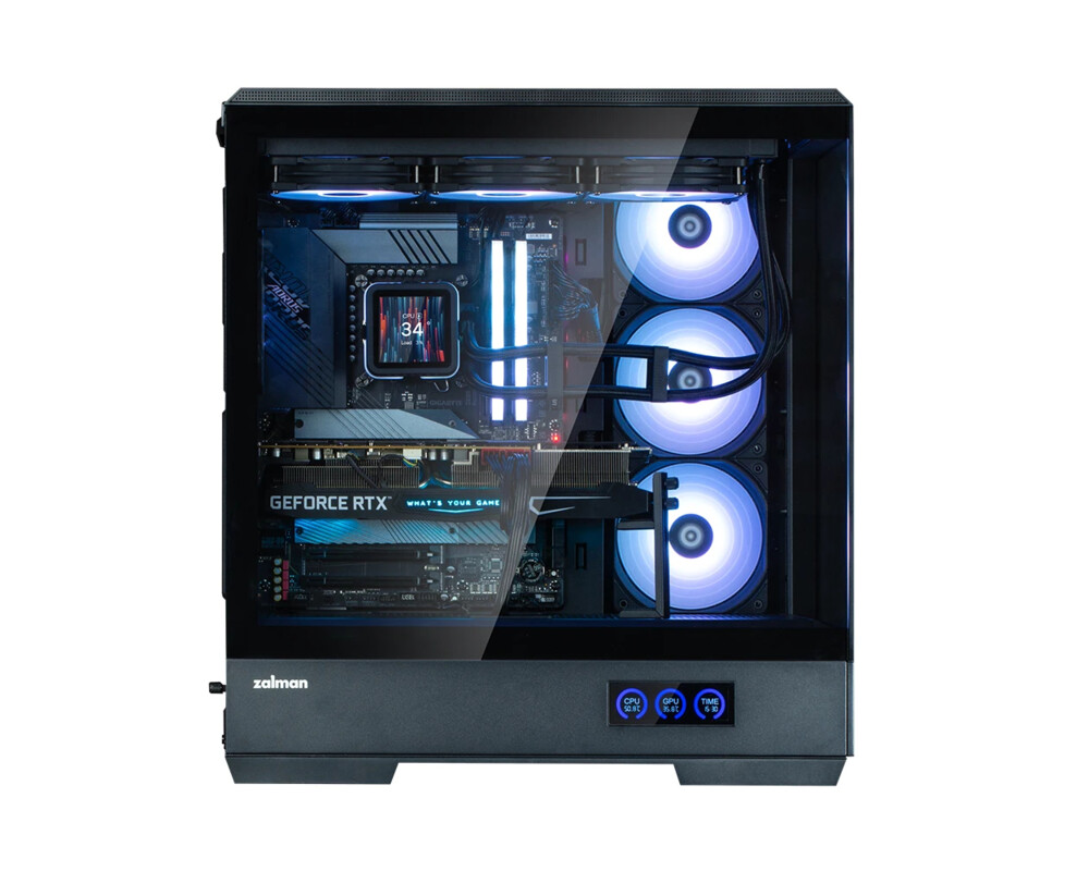 Кутия Zalman ATX - P50 DS Black - Digital Display 5