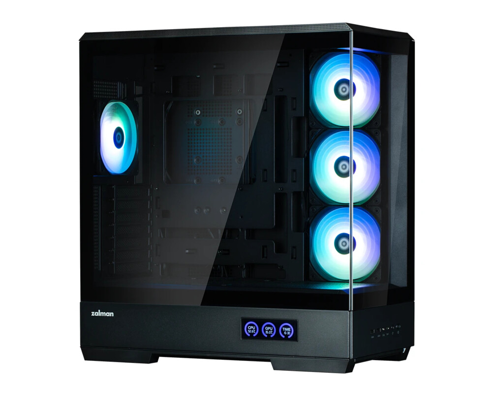 Кутия Zalman ATX - P50 DS Black - Digital Display 3