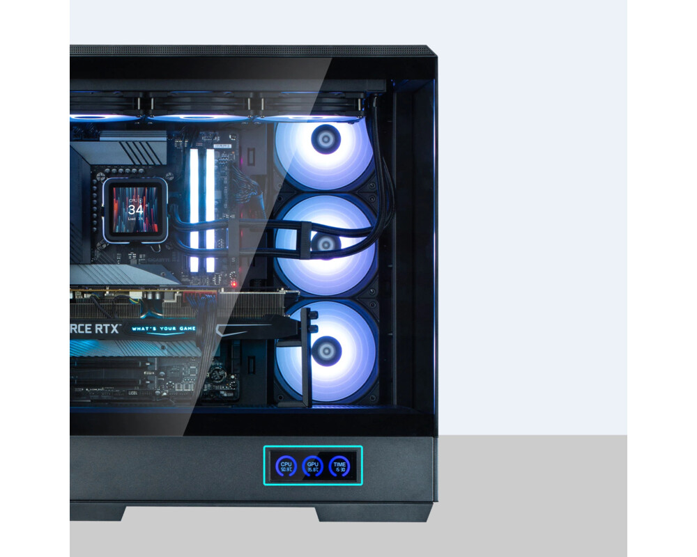 Кутия Zalman ATX - P50 DS Black - Digital Display 10