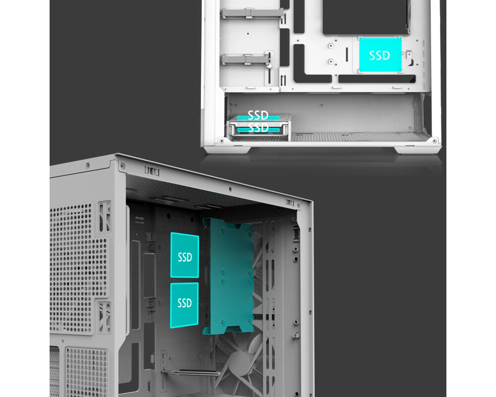 Кутия Zalman mATX - P30 AIR White 16