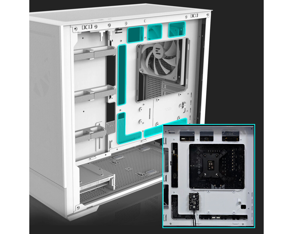 Кутия Zalman mATX - P30 AIR White 19