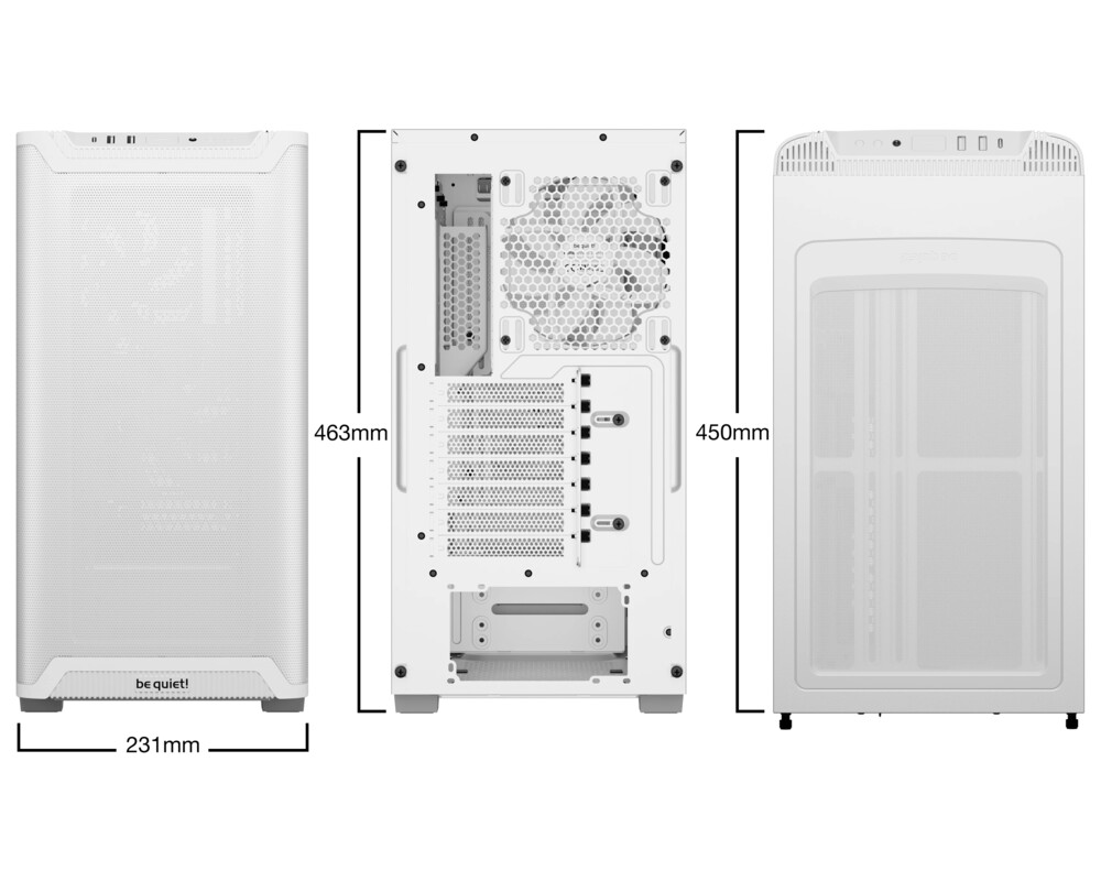 Кутия be quiet! ATX - Pure Base 501 Airflow Wh... 2