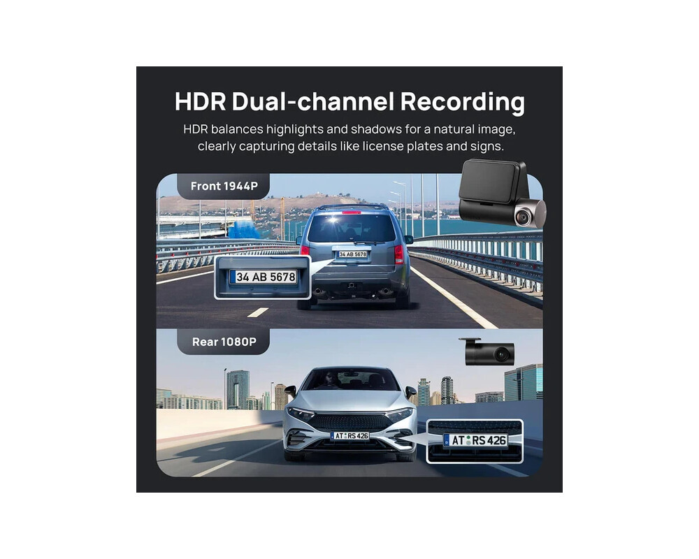 Видеорегистратор 70mai Dash Cam HDR Set A510-1 7