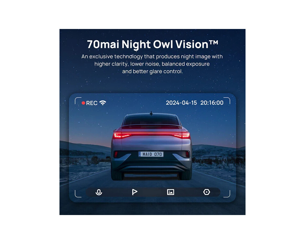Видеорегистратор 70mai Dash Cam HDR Set A510-1 11