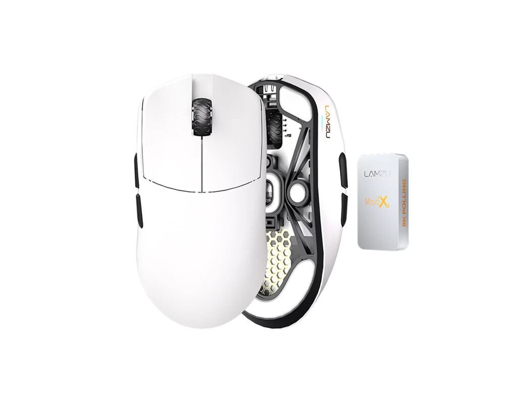 Мишка Lamzu професионална MAYA X 8K - White 3