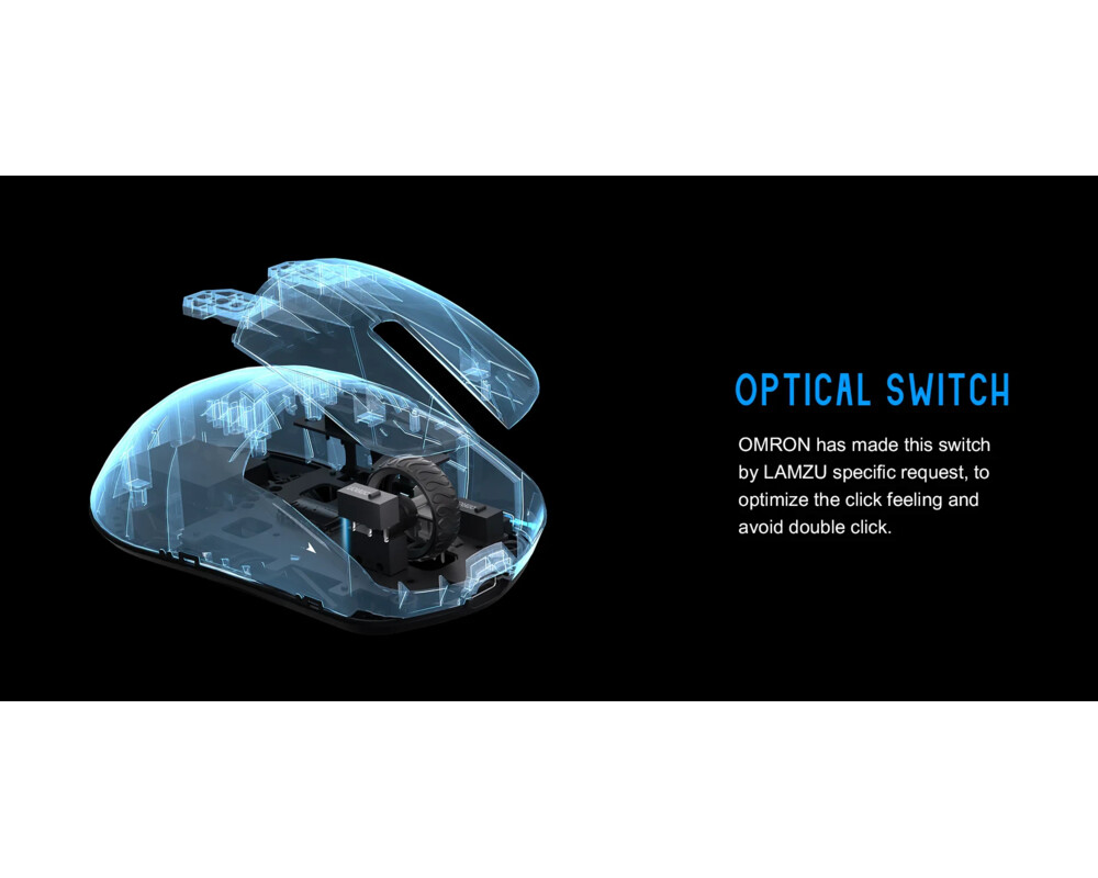 Мишка Lamzu професионална MAYA X 8K - Black 13