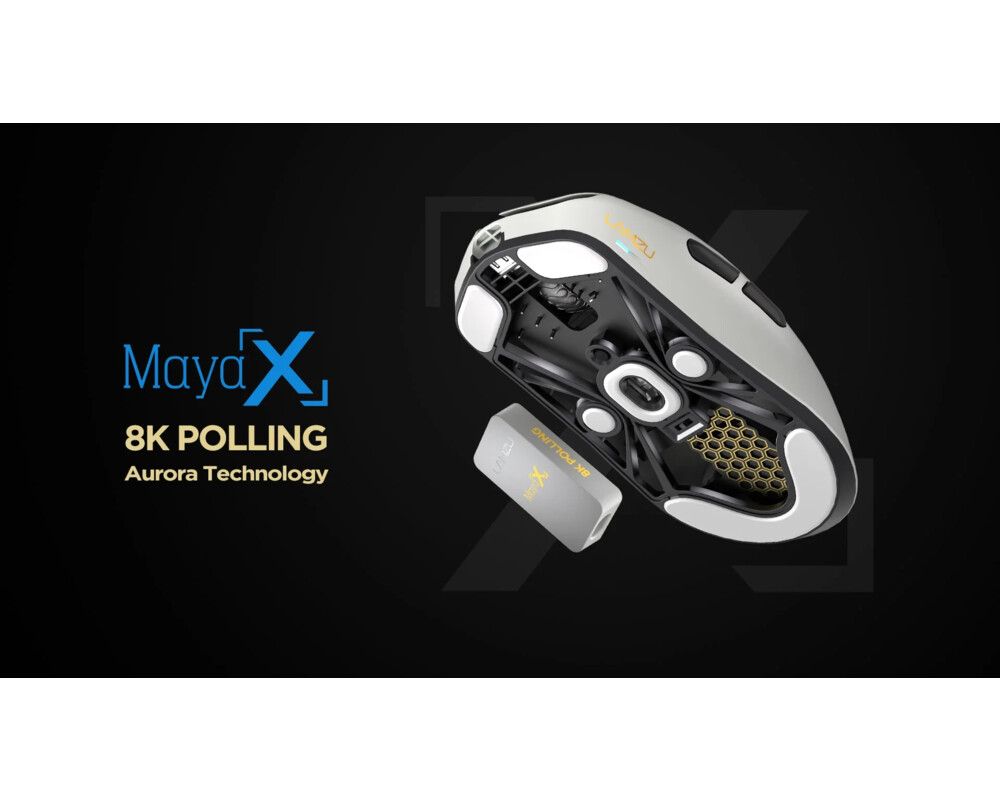 Мишка Lamzu професионална MAYA X 8K - Black 5