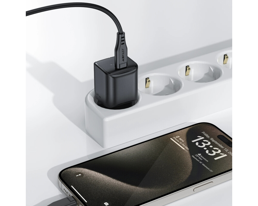 Зарядно Acefast Универсално за стена Charger Wall GaN PD20W - A73 Mini - USB-C x 1 4