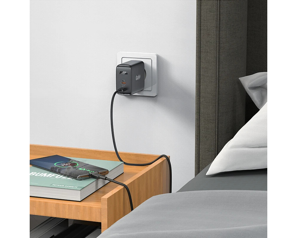 Зарядно Acefast Универсално за стена Charger Wall GaN PD50W - A29 - USB-C x 2 3