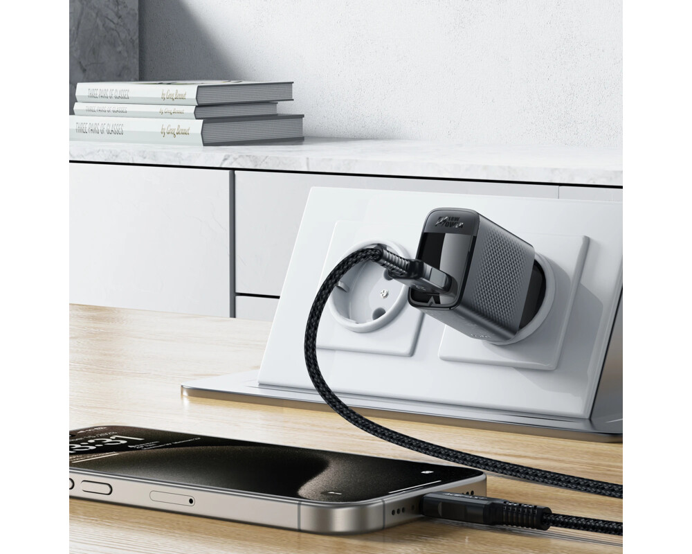 Зарядно Acefast Универсално за стена Charger Wall GaN Quick Charge 18W - A90 - USB-A x 1 7