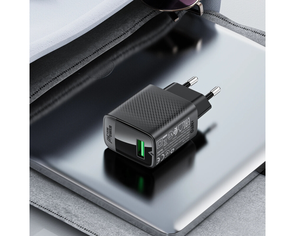 Зарядно Acefast Универсално за стена Charger Wall GaN Quick Charge 18W - A90 - USB-A x 1 6