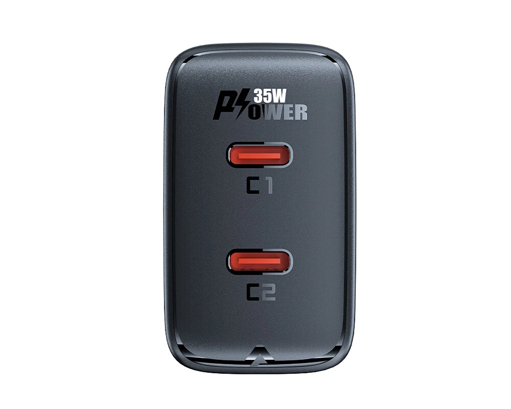 Зарядно Acefast Универсално за стена Charger Wall GaN PD35W - A49 - USB-C x 2 3