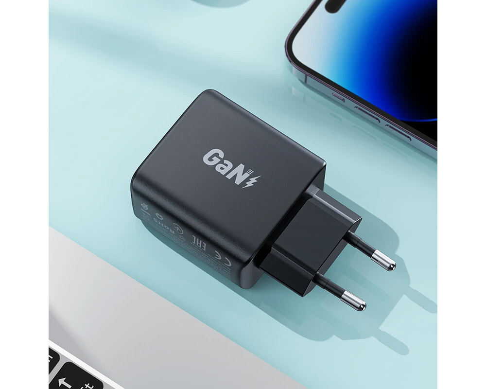 Зарядно Acefast Универсално за стена Charger Wall GaN PD35W - A49 - USB-C x 2 5