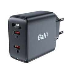  Acefast Универсално за стена Charger Wall GaN PD35W - A49 - USB-C x 2 788967 ACEFAST-A49-BK на топ цена - PIC.bg