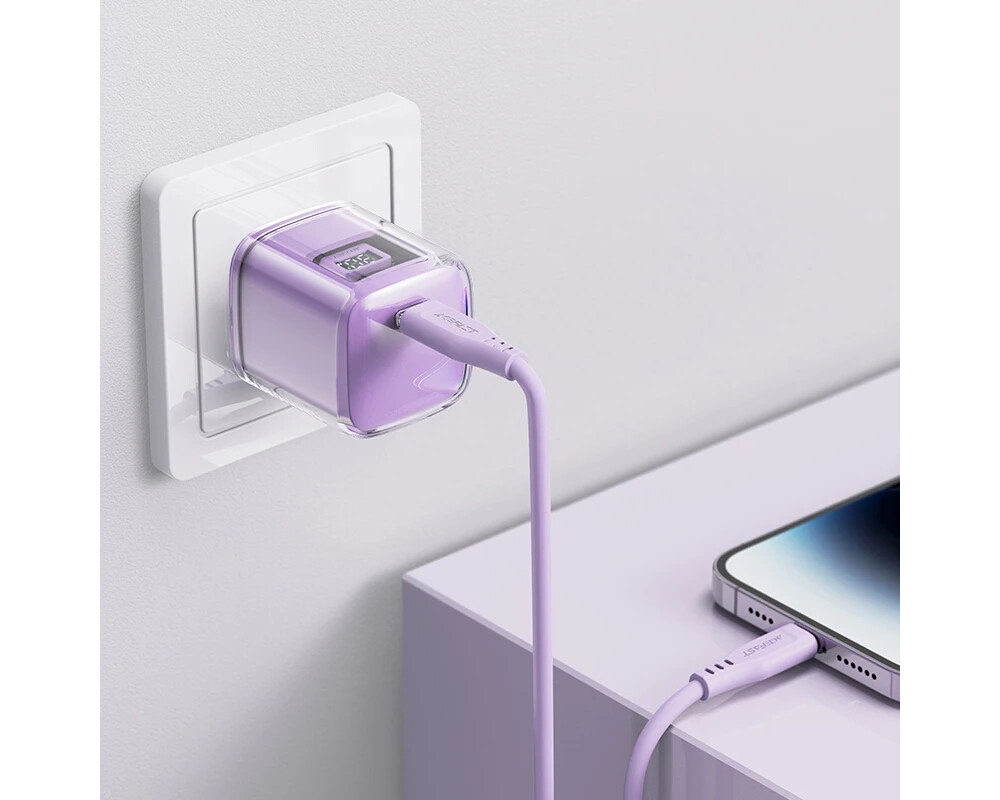 Зарядно Acefast Универсално за стена Charger Wall GaN PD30W - A53 - USB-C x 1 5