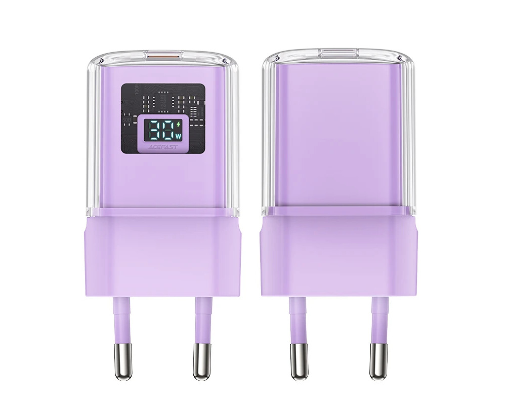 Зарядно Acefast Универсално за стена Charger Wall GaN PD30W - A53 - USB-C x 1 3