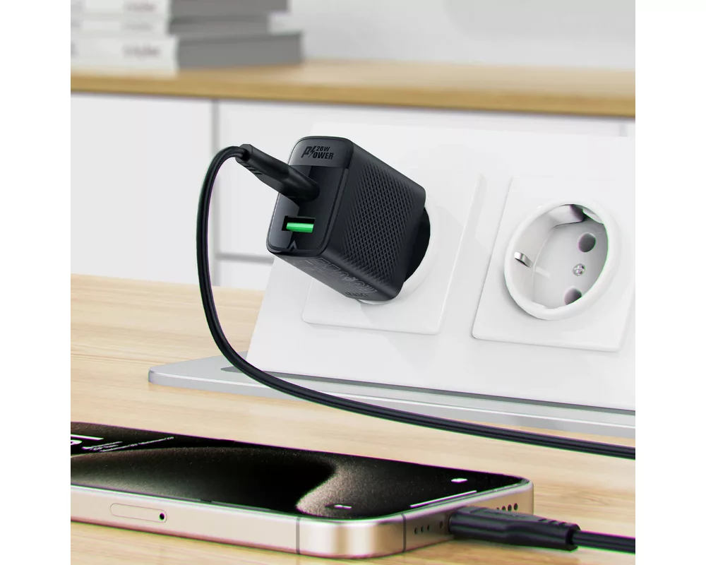 Зарядно Acefast Универсално за стена Charger Wall GaN PD 20W - A78 - USB-C x 1 5